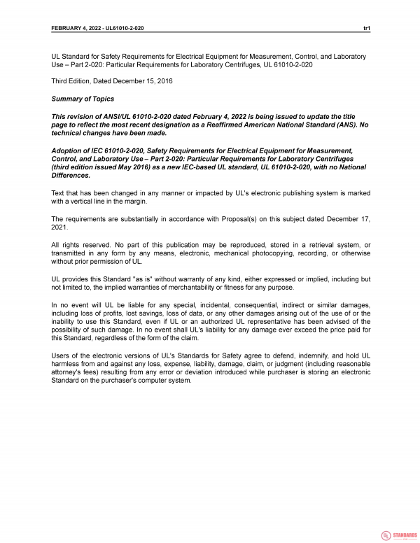 UL 61010-2-020 PDF UL 61010-2-020 PDF